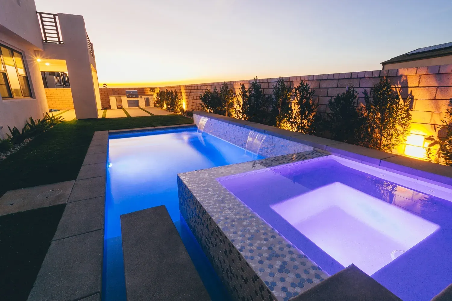 Custom pool and landscape construction by Develoscapes