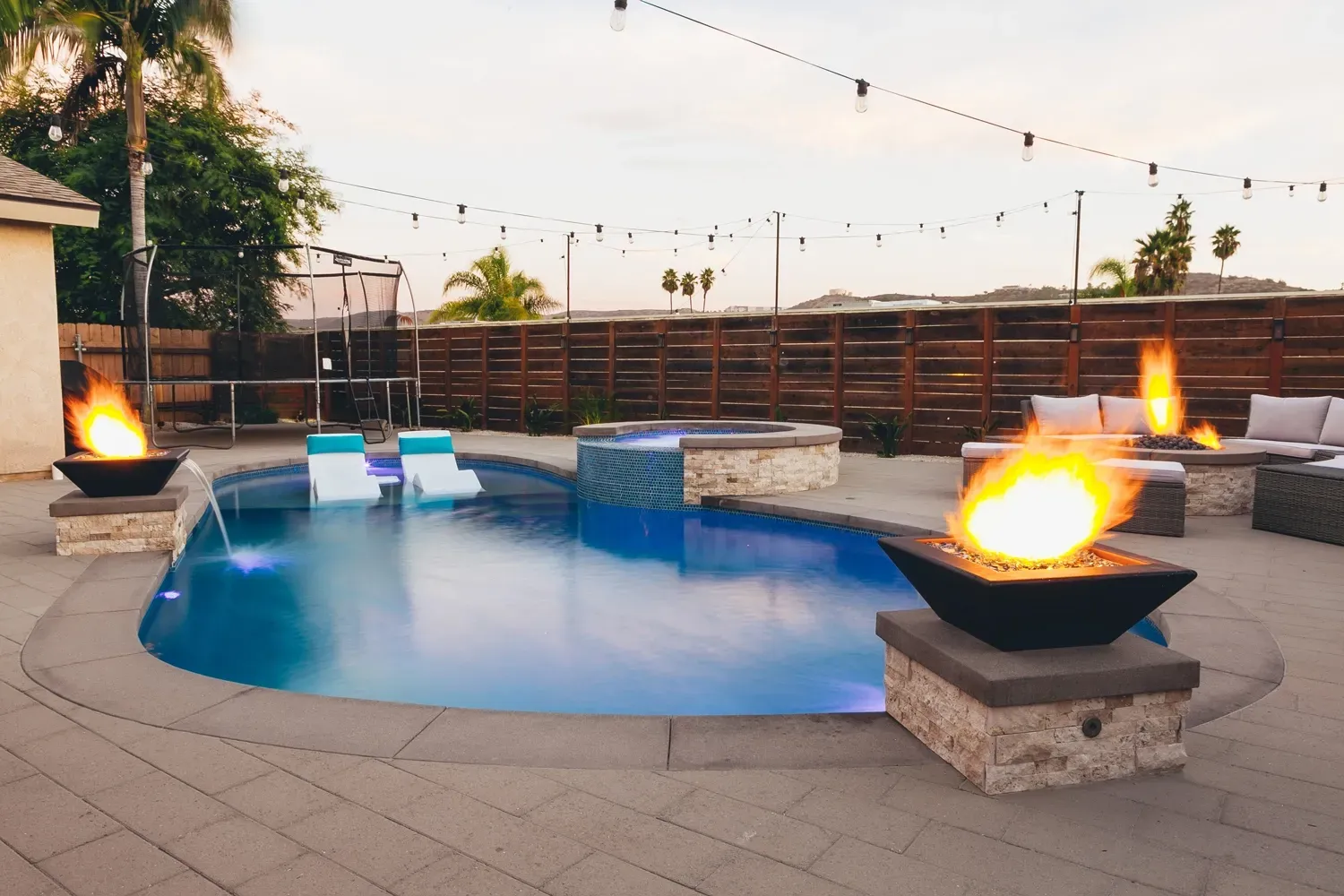 Custom pool and landscape construction by Develoscapes