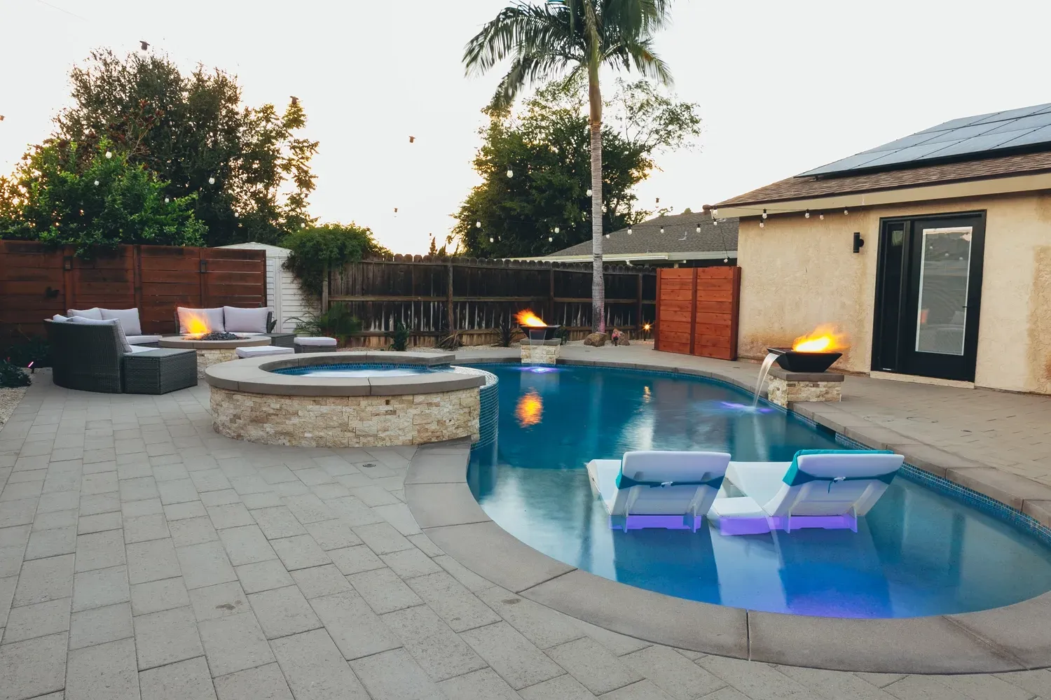 Custom pool and landscape construction by Develoscapes