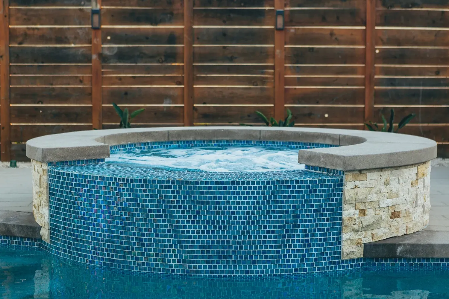 Custom pool and landscape construction by Develoscapes