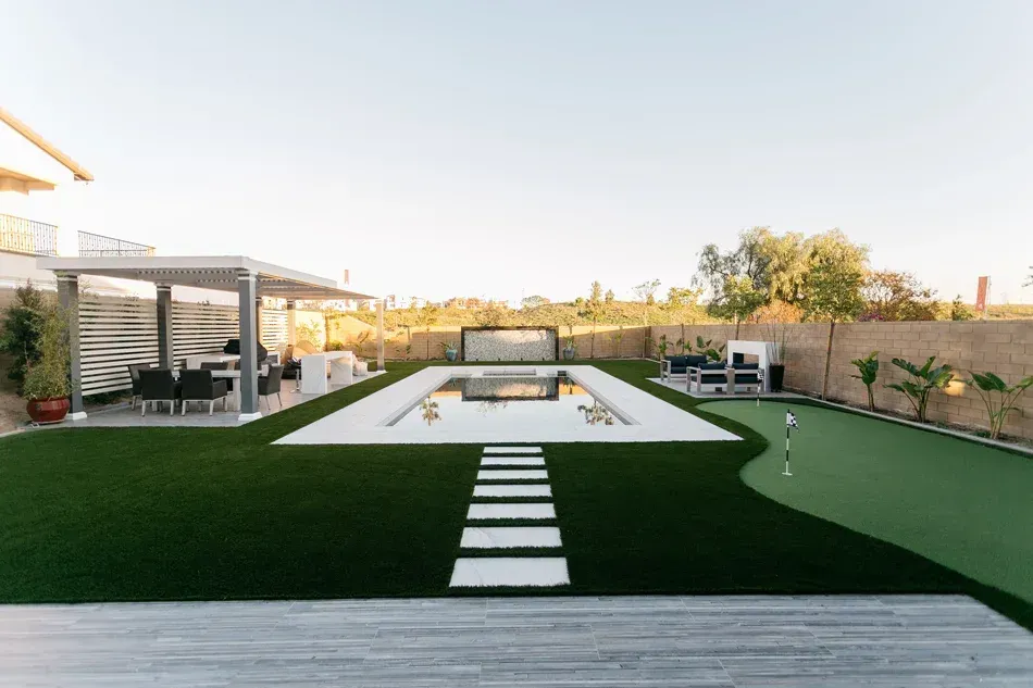 Custom pool and landscape construction by Develoscapes