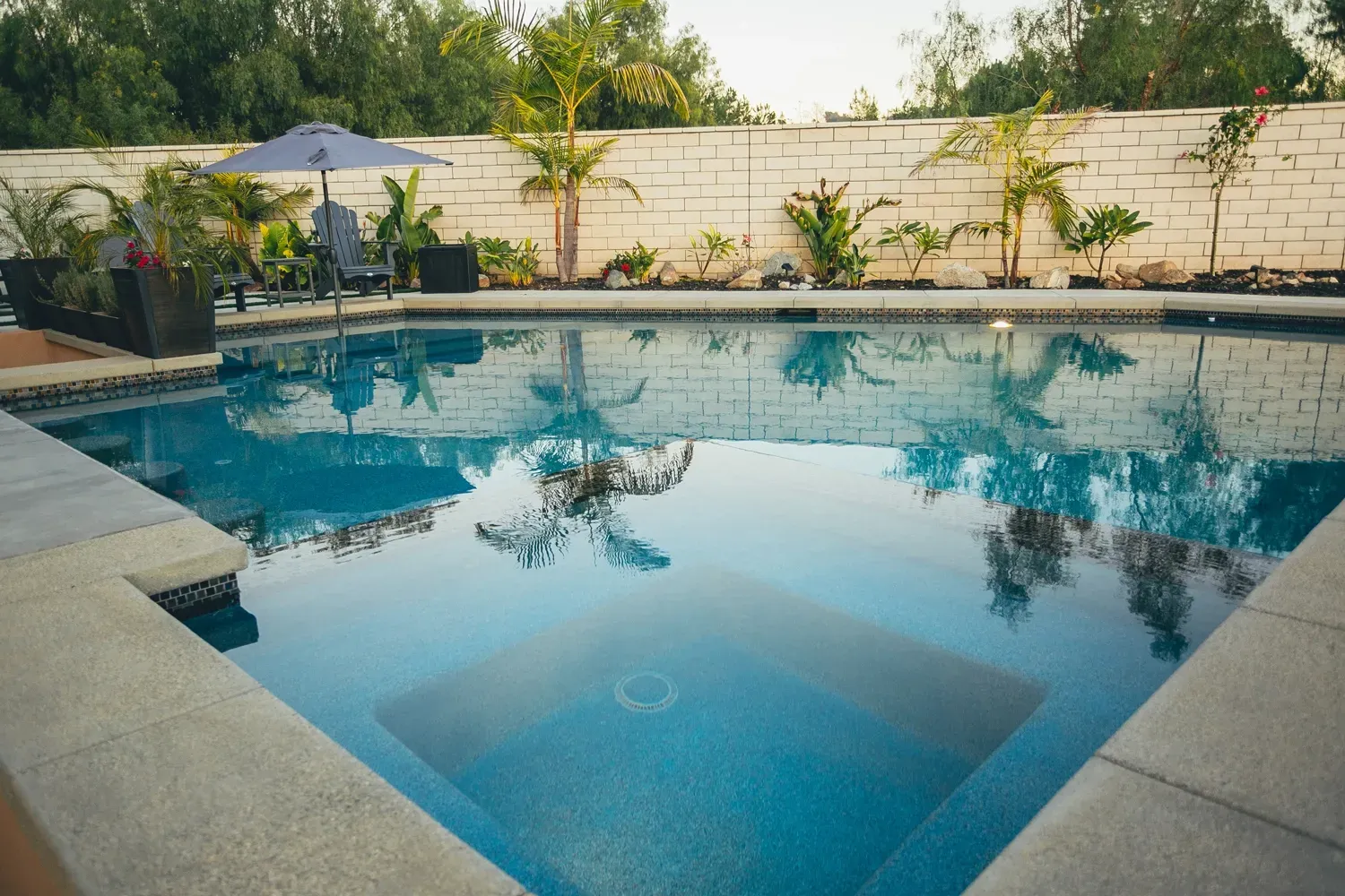 Custom pool and landscape construction by Develoscapes