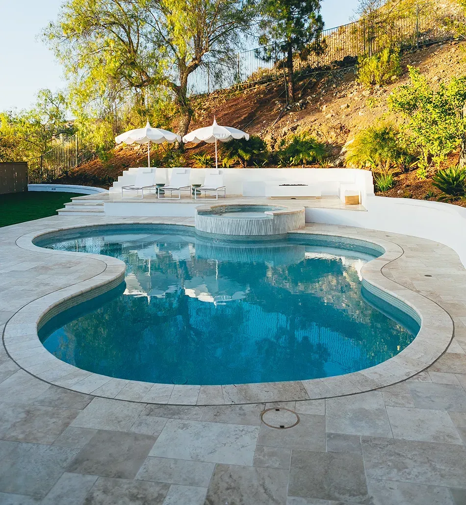 Custom pool and landscape construction by Develoscapes