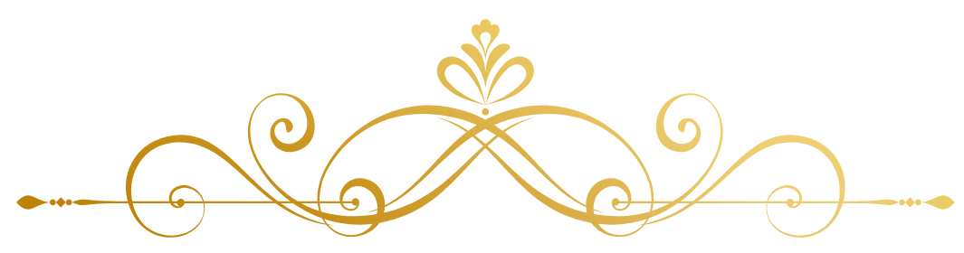Gold ornamental flourish.