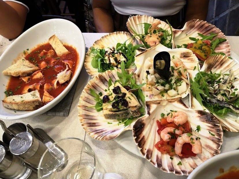antipasti di pesce