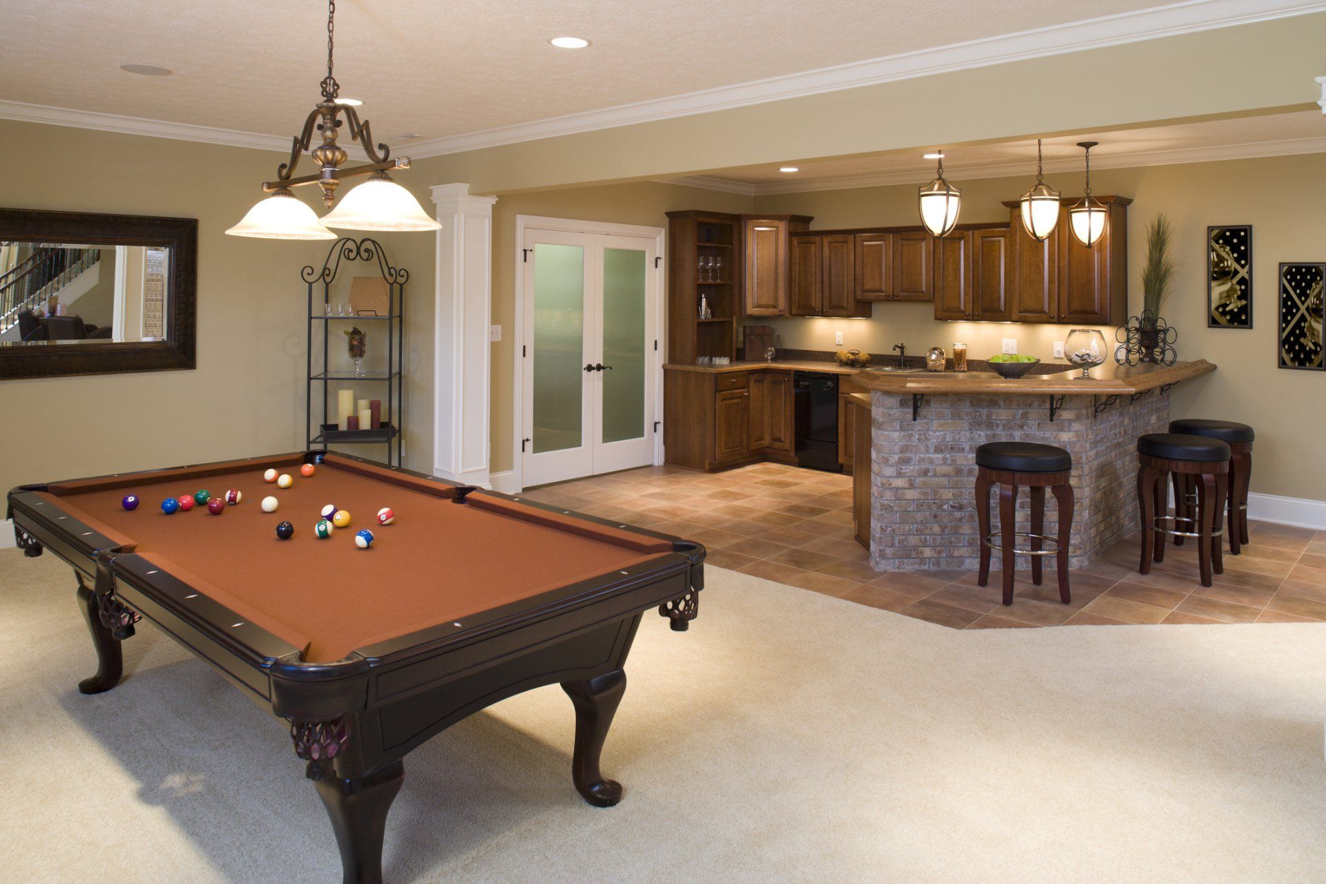 Pool Table in Nice House | Colchester, VT | Action Moving & Storage