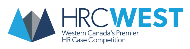 The logo for hrc west western canada 's premier hr case competition