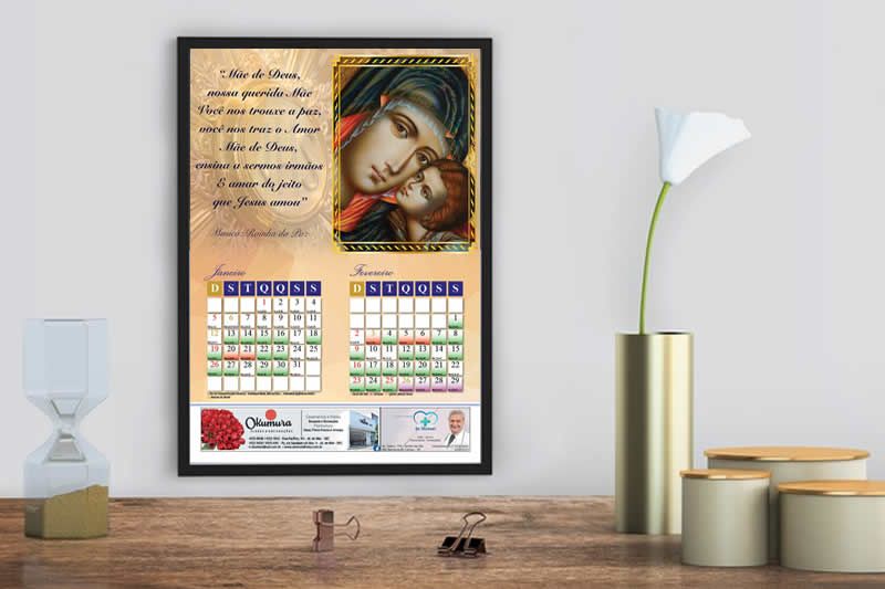 calendário Santíssima Virgem