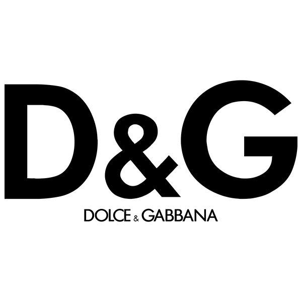 Il logo di dolce & gabbana è in bianco e nero.