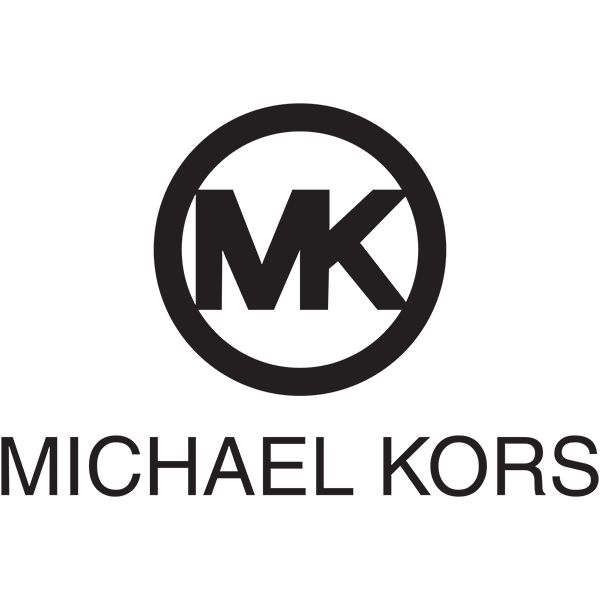 Il logo di Michael Kors è un logo in bianco e nero su sfondo bianco.