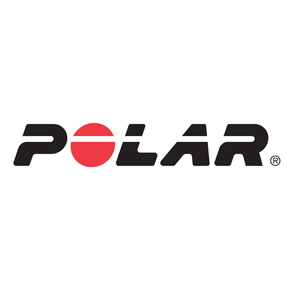 Il logo polare è nero e rosso su sfondo bianco.
