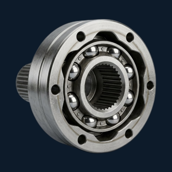 CV joint (constant-velocity joint) — inner race and bearing assembly.