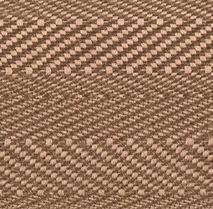 A close up of a brown fabric with a checkered pattern.