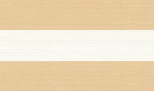 A close up of a beige and white striped fabric.