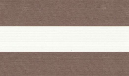 A close up of a brown and white striped fabric.