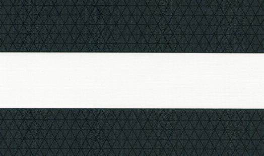 A black and white striped background with a white stripe in the middle.