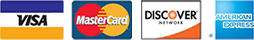 A visa mastercard discover and american express logo