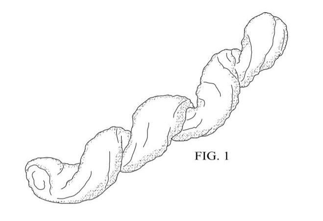 a black and white drawing of a rope with the words fig . 1 below it .