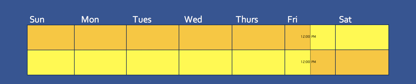 Split Custody Schedule: Alternating Weeks