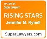 rising stars jennifer m. rynell is rated by super lawyers .