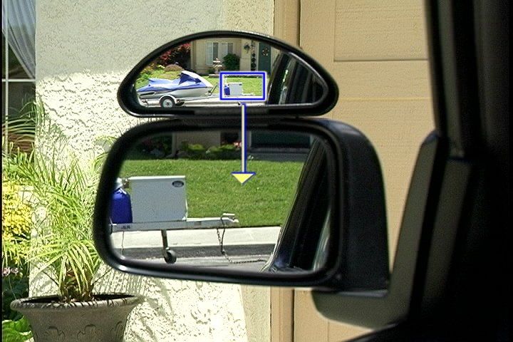 Safedriving, blind spot mirror, small