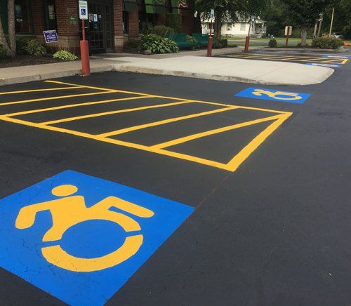 Commercial ADA paving by Universal Paving & Concrete in Rochester, NY, providing accessible and compliant pathways and ramps for businesses and customers.