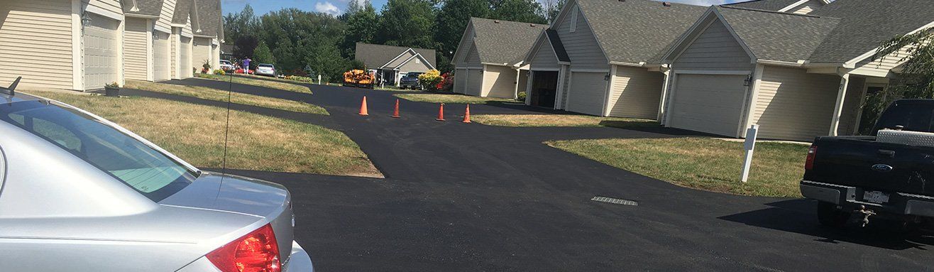 Commercial paving installation by Universal Paving & Concrete in Rochester, NY, offering top-notch paving solutions for businesses and commercial properties.