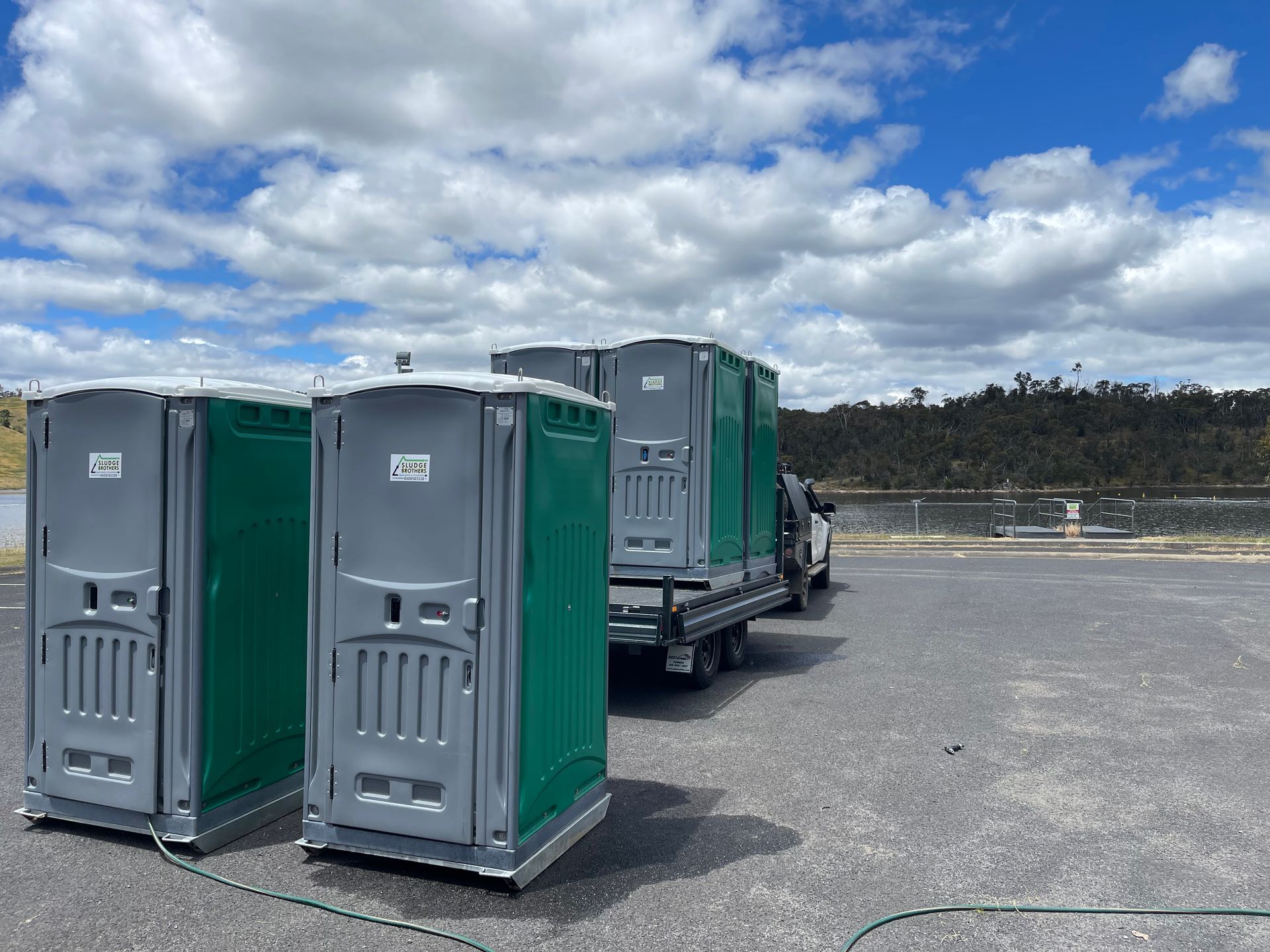 Row of Chemical and Portable Toilets | Lithgow, Nsw