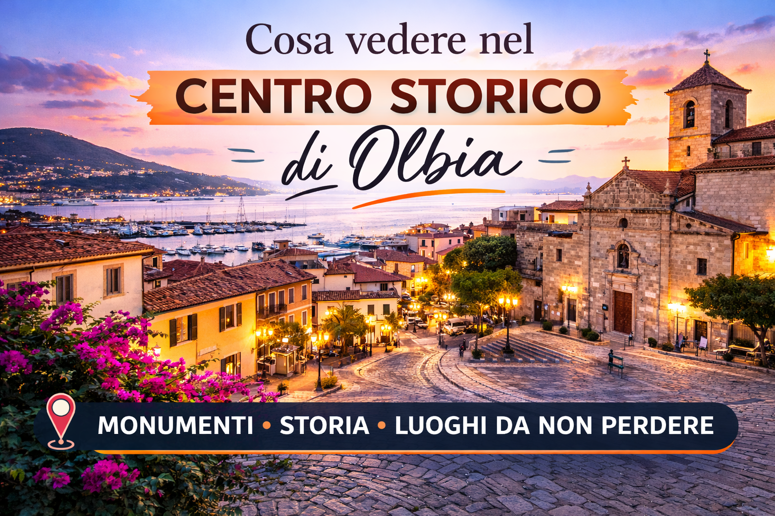 Cosa vedere nel centro storico di Olbia Sardegna tra chiese monumenti e porto turistico