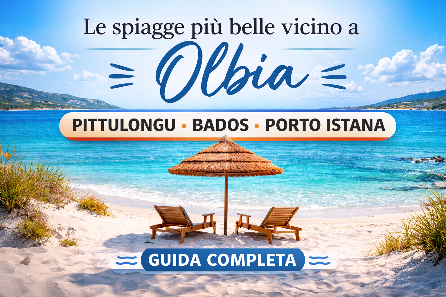 Spiagge vicino a Olbia in Sardegna Pittulongu Bados Porto Istana con mare cristallino