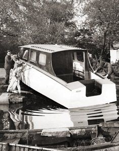Boat launching in the 1950's