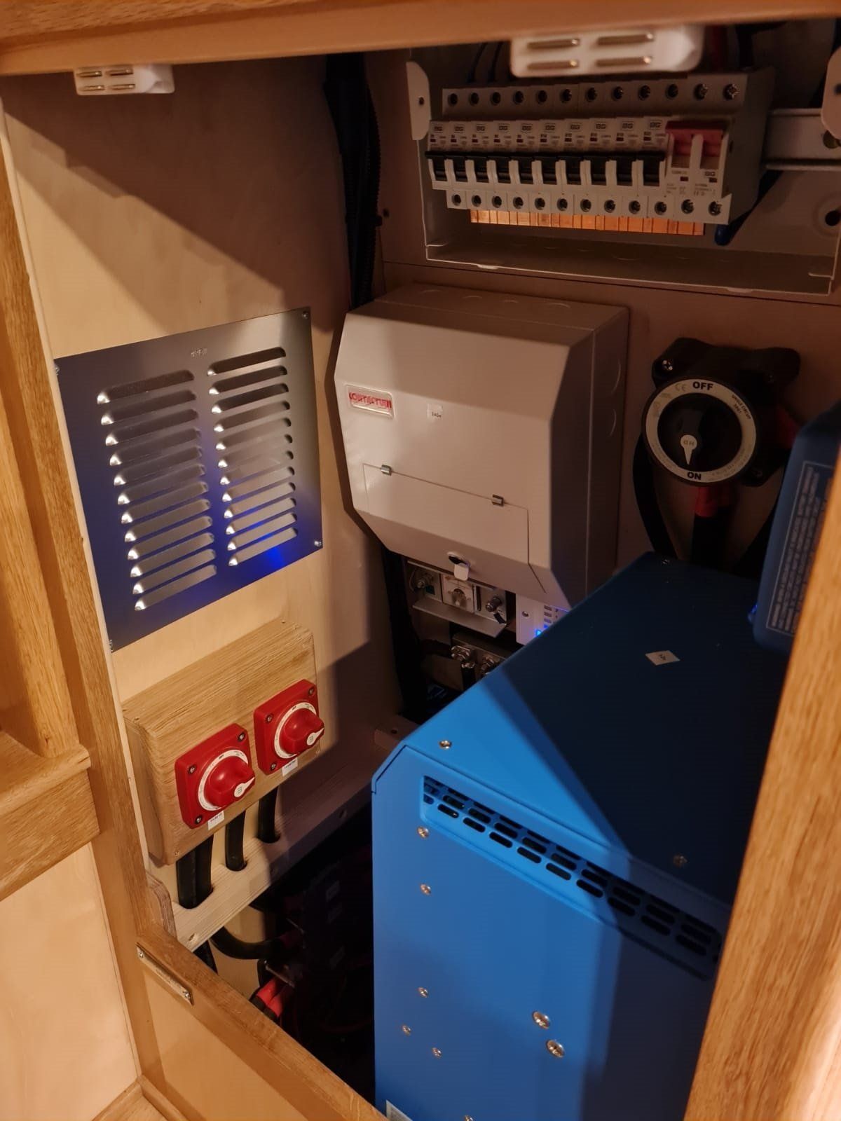 Boarders Borders electrics cupboard