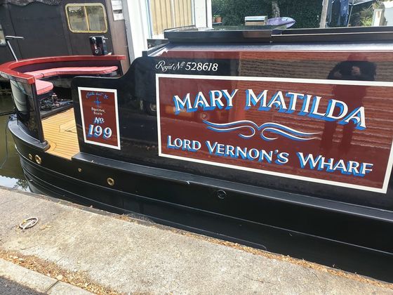 Narrowboat Mary Matilda No. 199