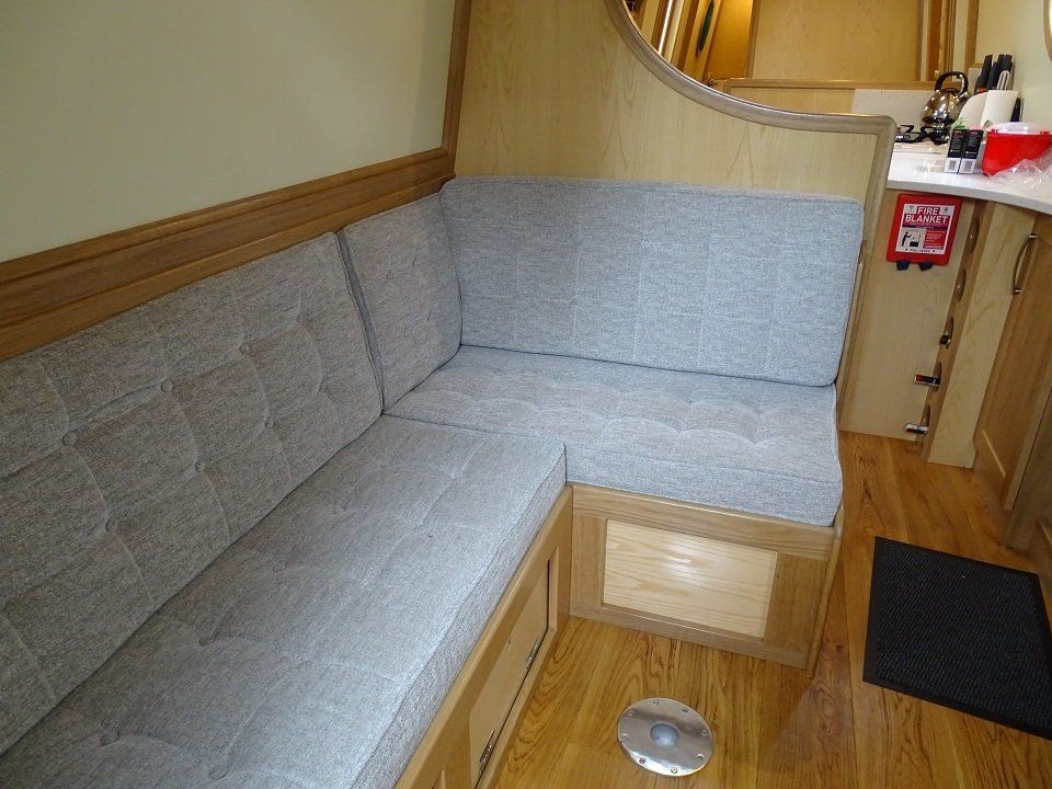 Narrowboat Megan's Jack guest double bed conversion
