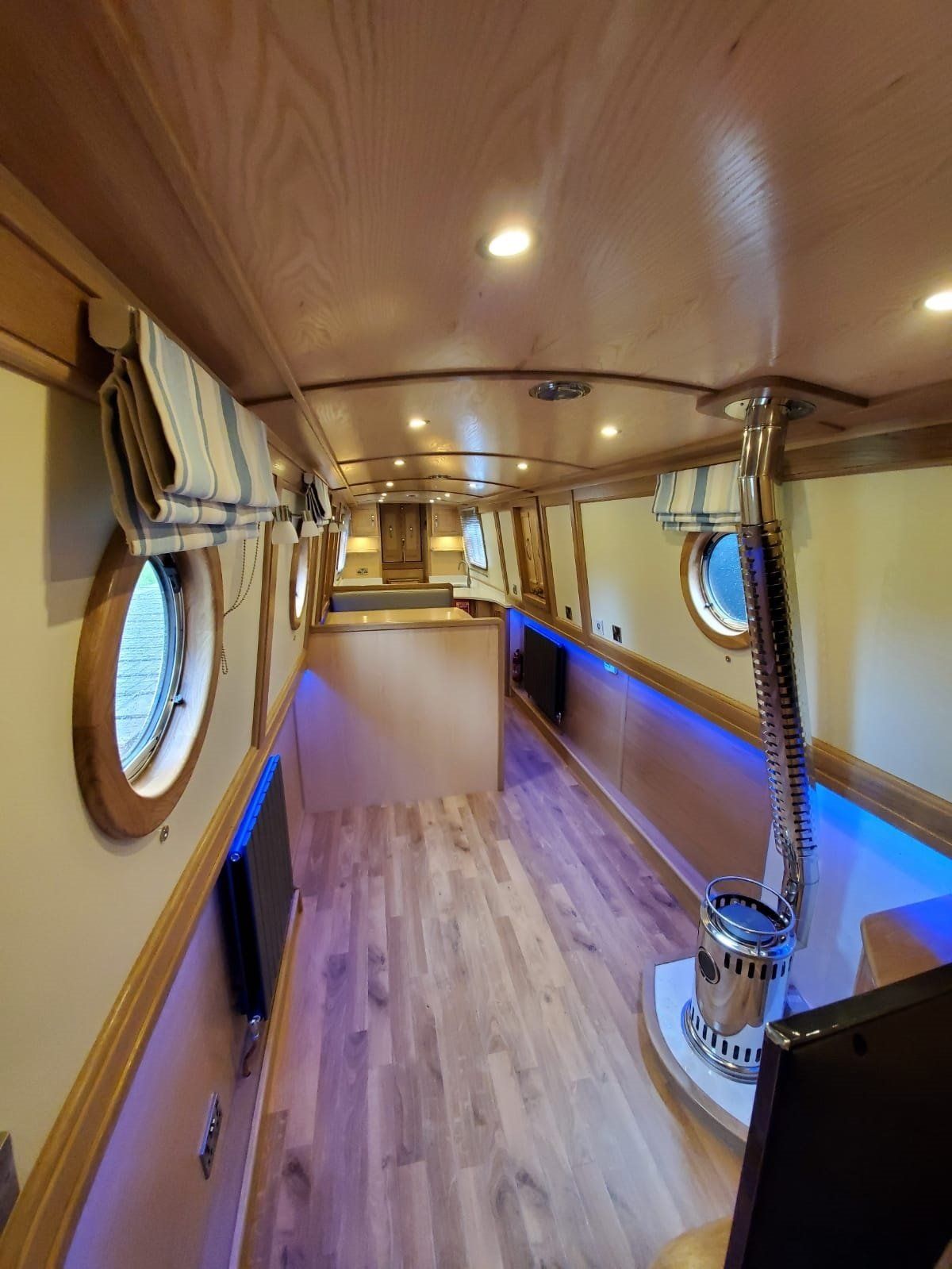 The Tudor Tamar interior to stern view