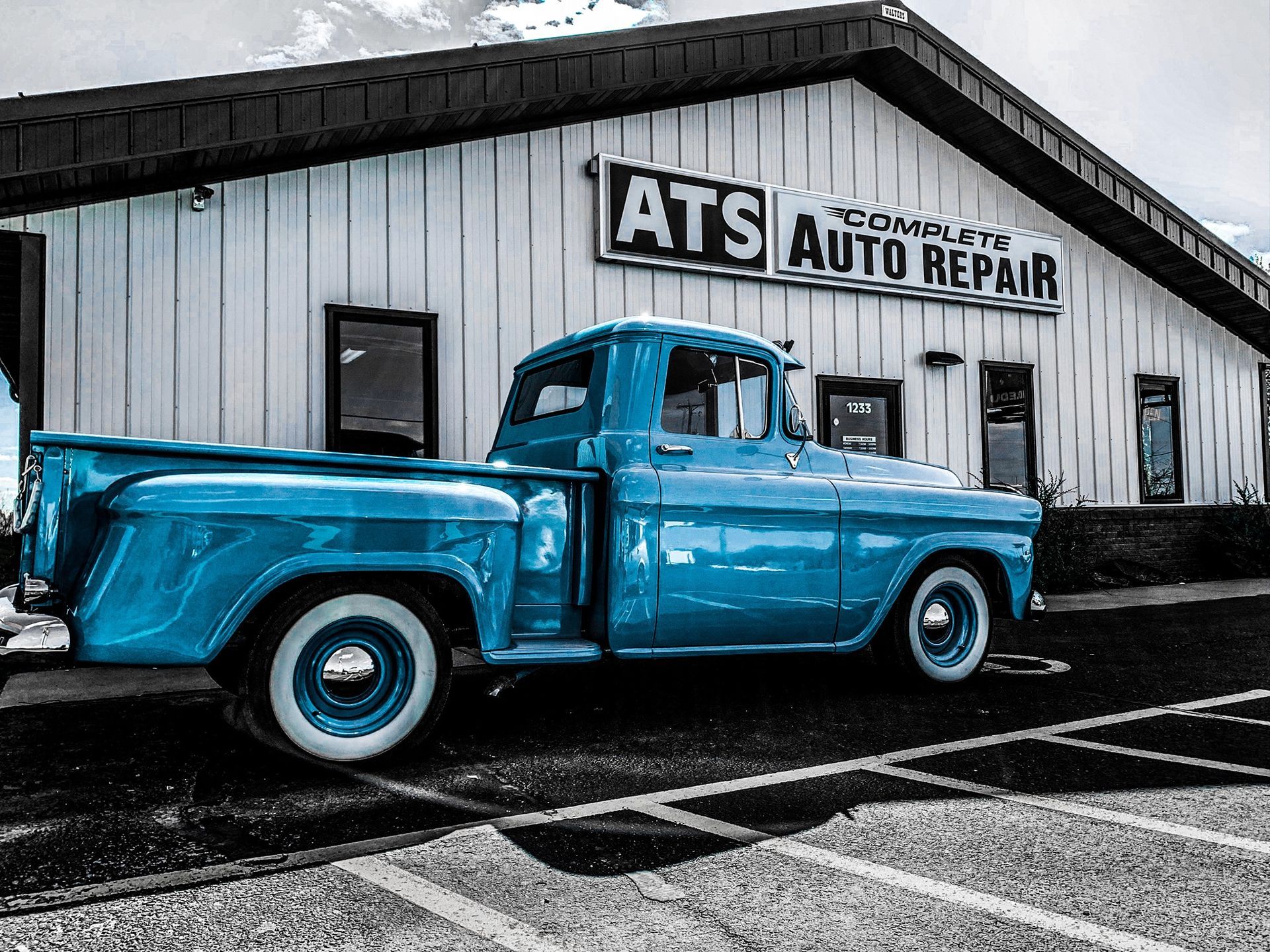 Blue Vintage 1950s Chevrolet Pickup | ATS Complete Auto Repair