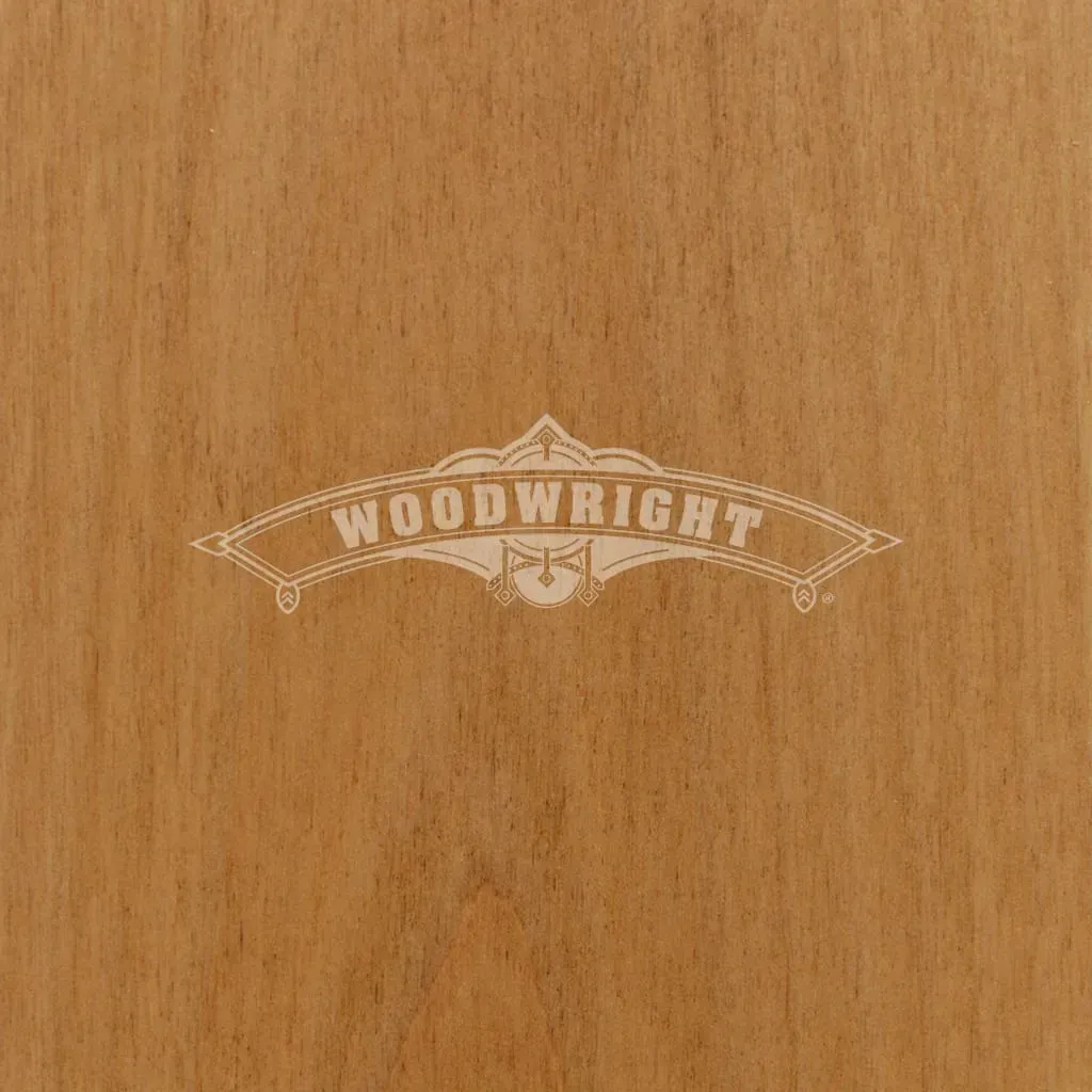 Close-up of a wood panel with a light brown color and the 