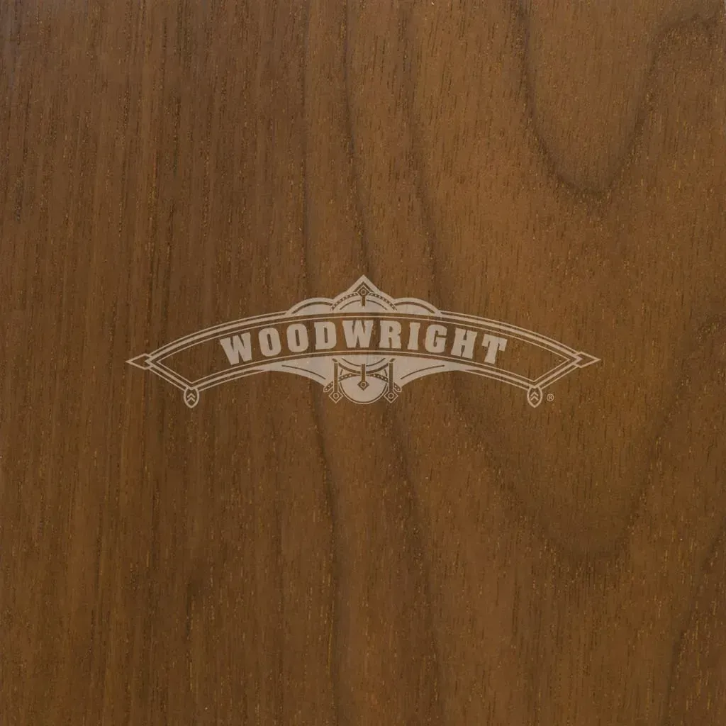 Woodgrain surface with the word 