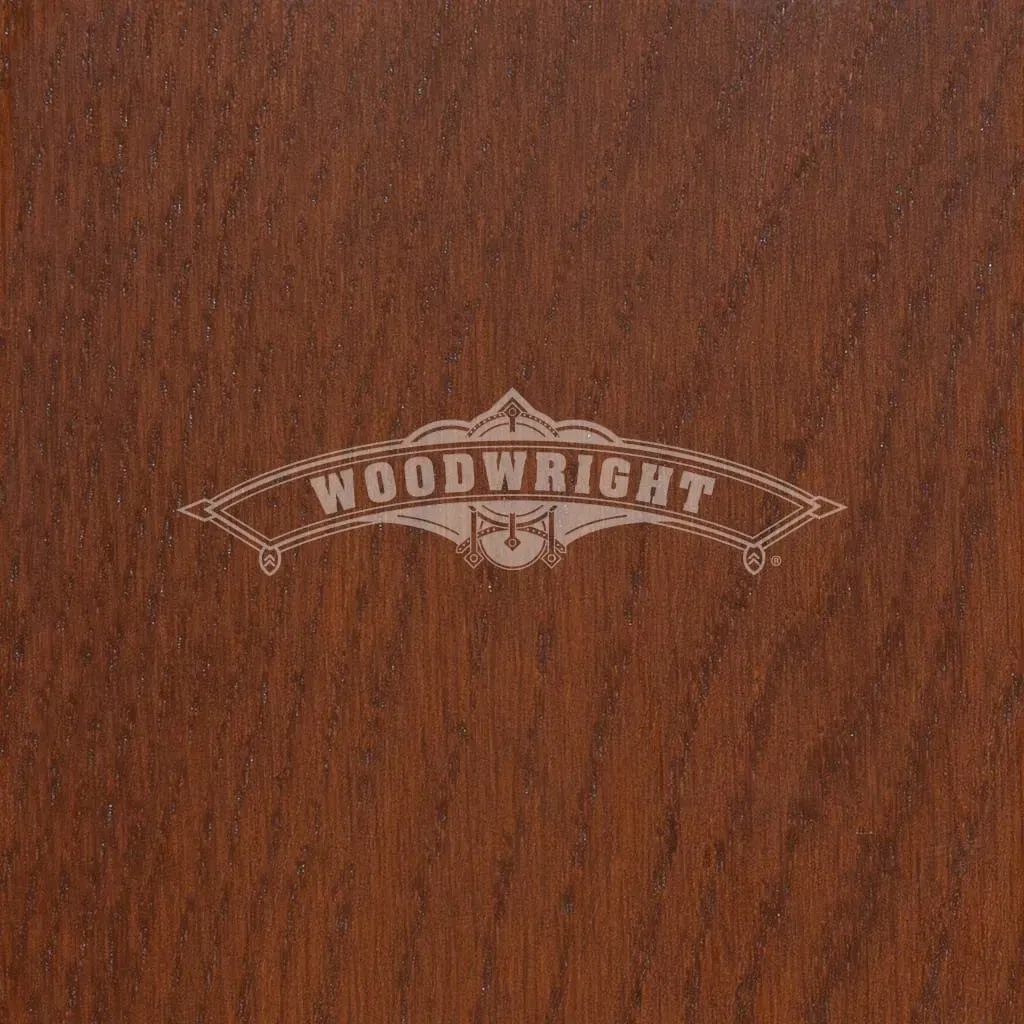 Woodwright logo on a woodgrain surface.
