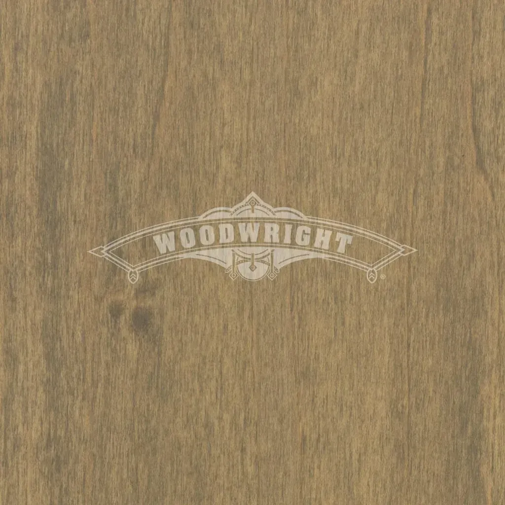 Logo on woodgrain background: 
