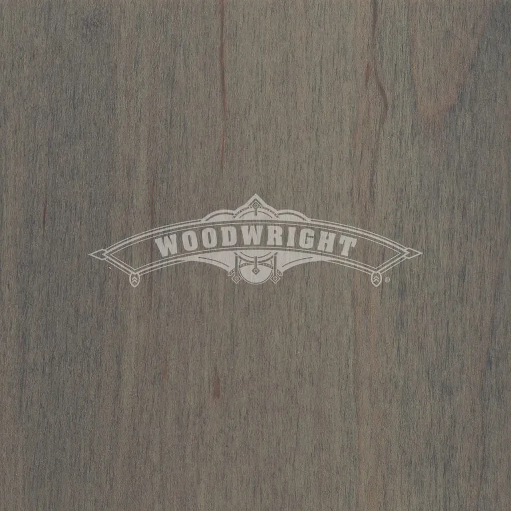 Gray wood grain background with a white 