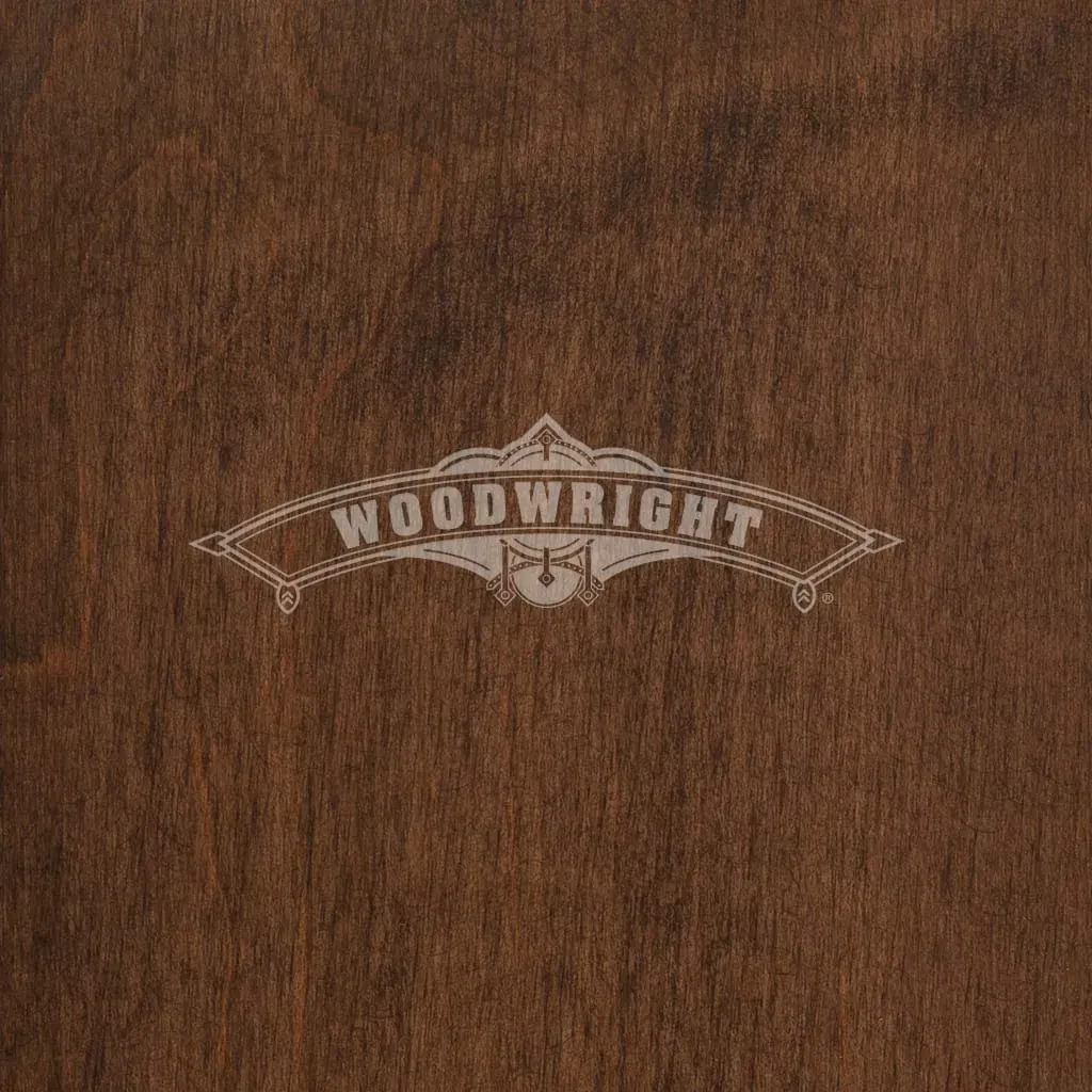 Dark brown wood grain background with 
