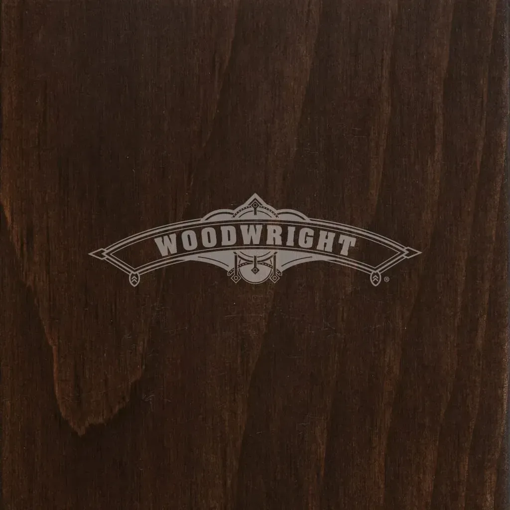 Dark wood surface with 