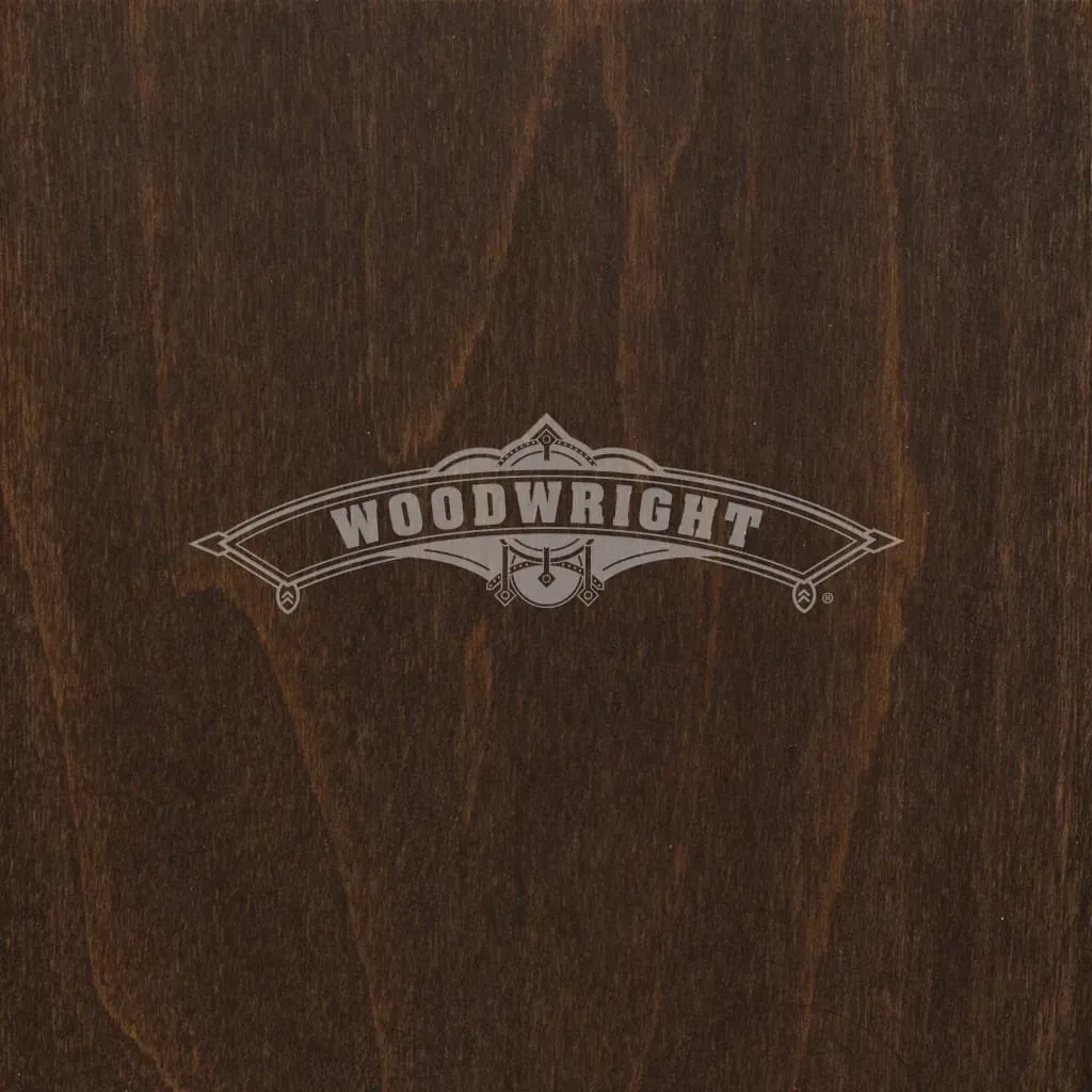 Dark stained wood with 