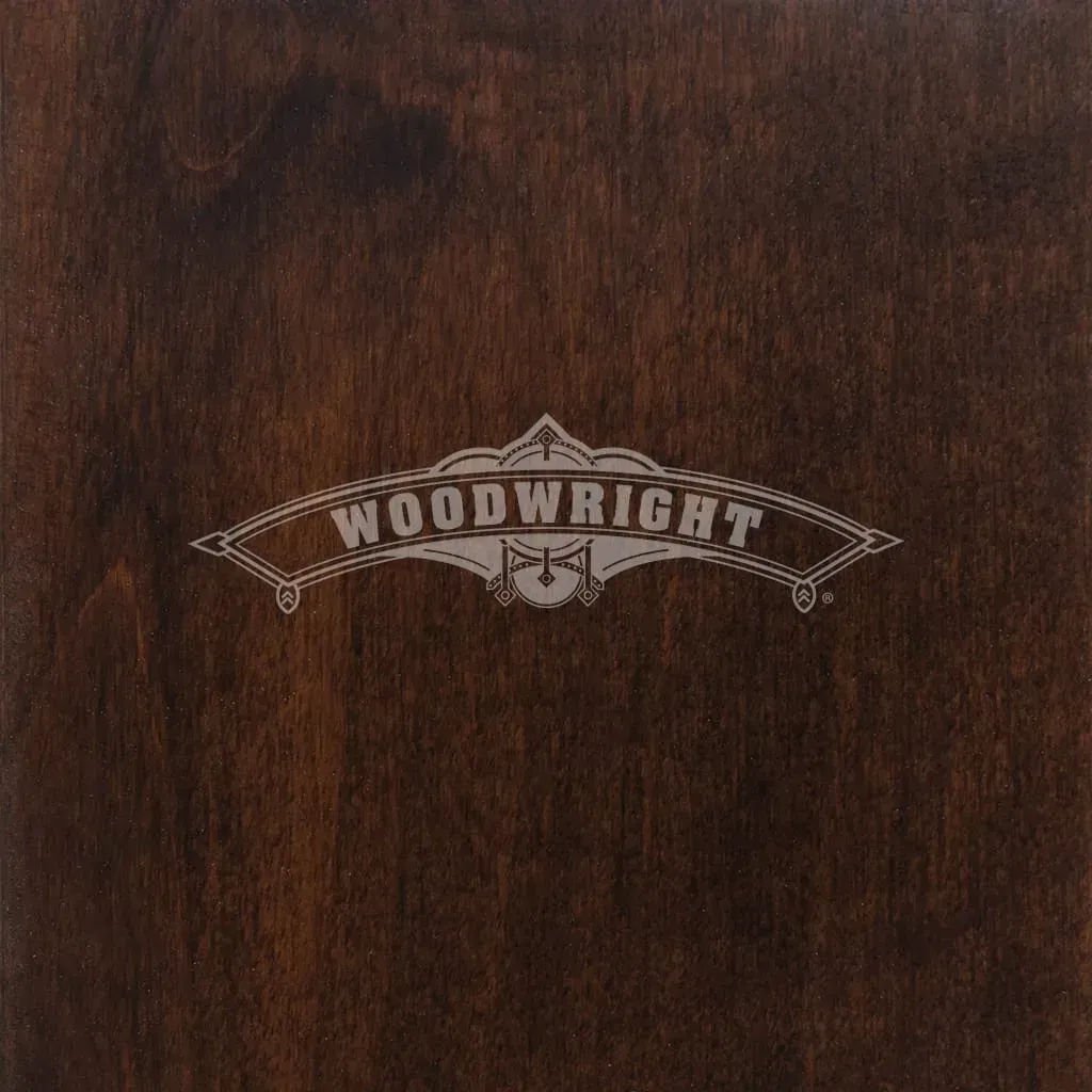 Dark wood panel with 