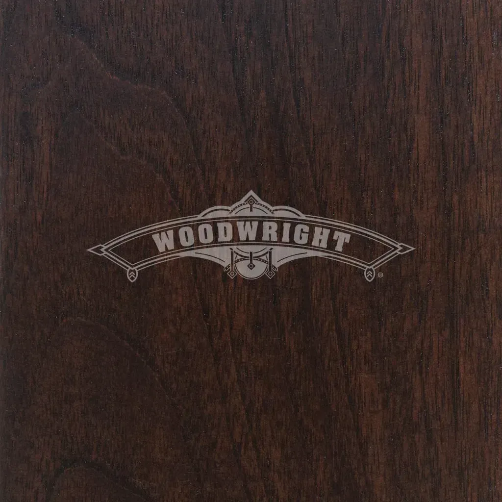 Dark wood surface with 