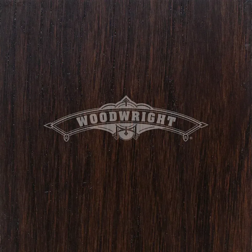Dark brown wood with 