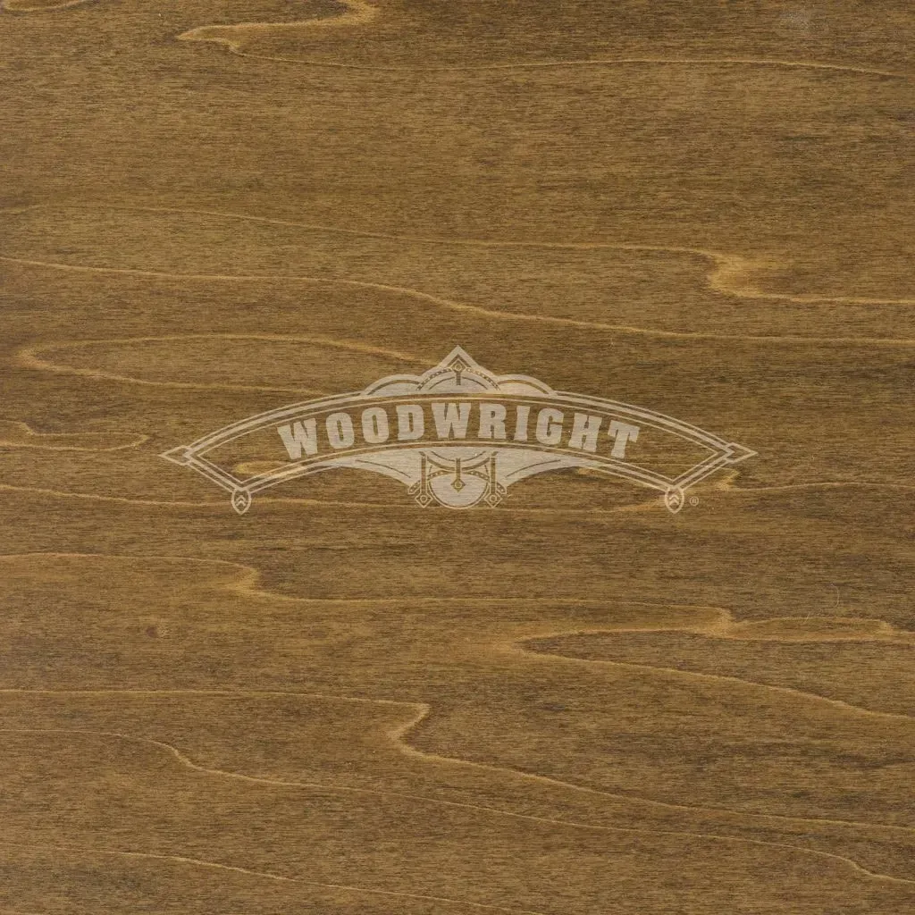 Stained wood surface with 