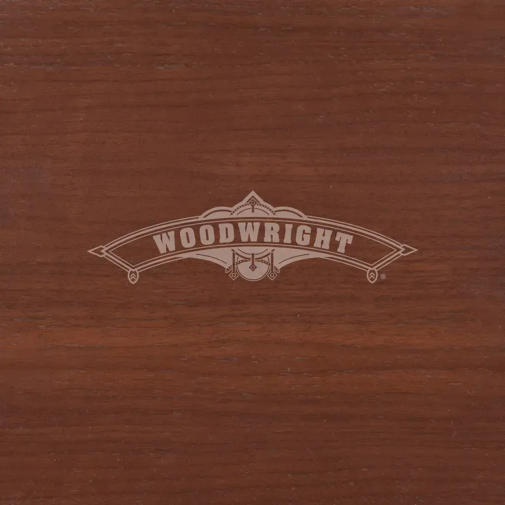 Dark wood grain background with etched 