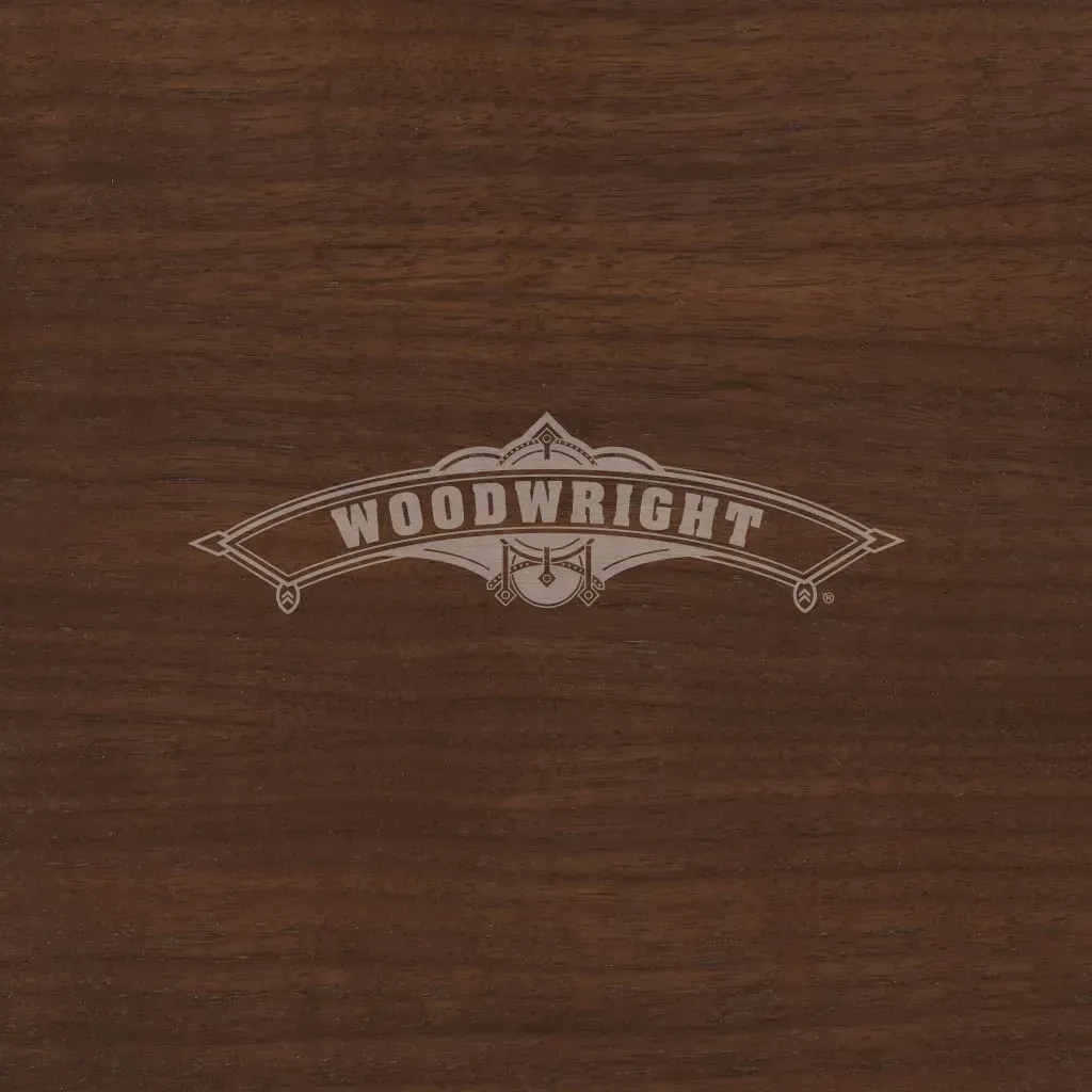 Woodgrain surface with the word 
